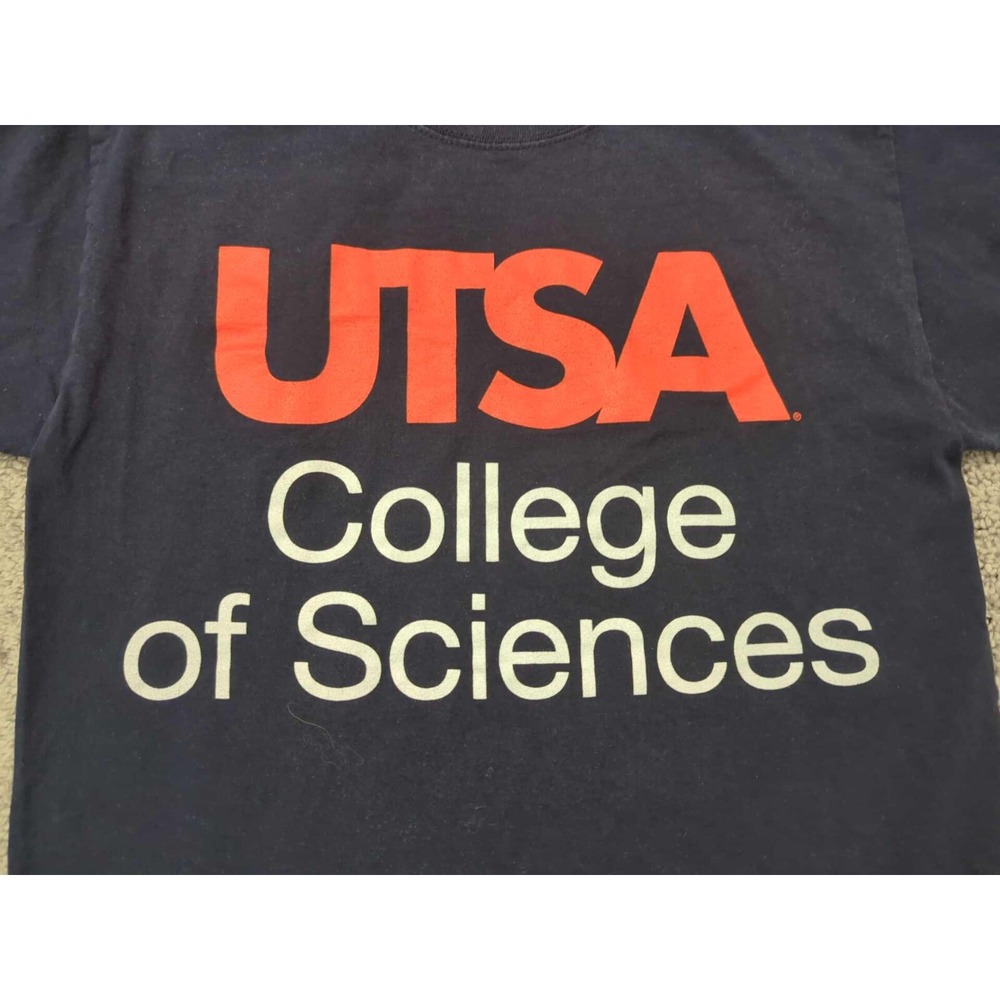 UTSA College of Sciences T‎ Shirt Mens S Champion Authentic Athletic Wear Blue - Picture 2 of 6